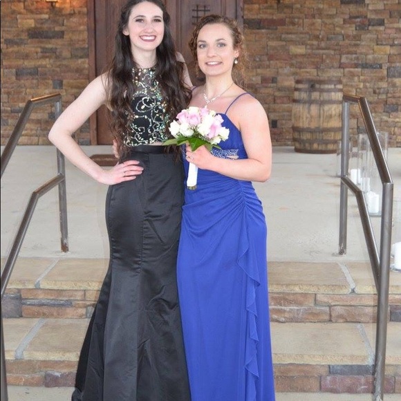 BLACK PROM DRESS - Picture 1 of 4